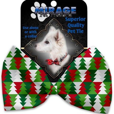 MIRAGE PET PRODUCTS Classy Christmas Trees Pet Bow Tie Collar Accessory with Cloth Hook & Eye 1286-VBT